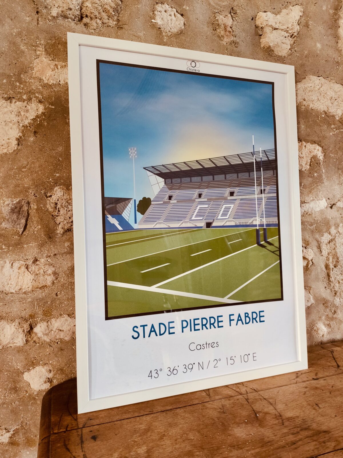 affiche déco fans castres olympique rugby