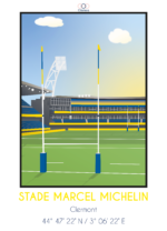 affiche XXL Michelin Clermont rugby fans