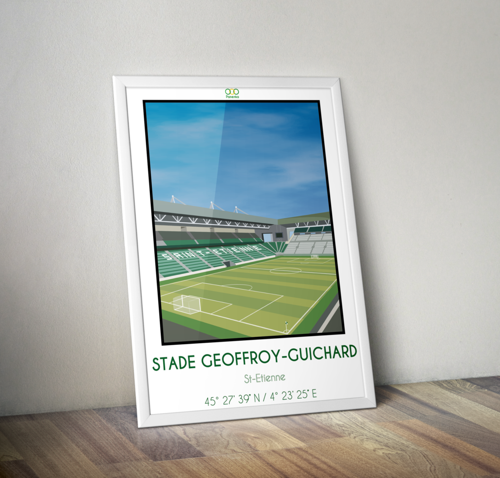 affiche déco st Etienne football