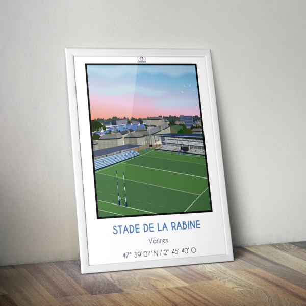 affiche déco RC vannes rugby Bretagne